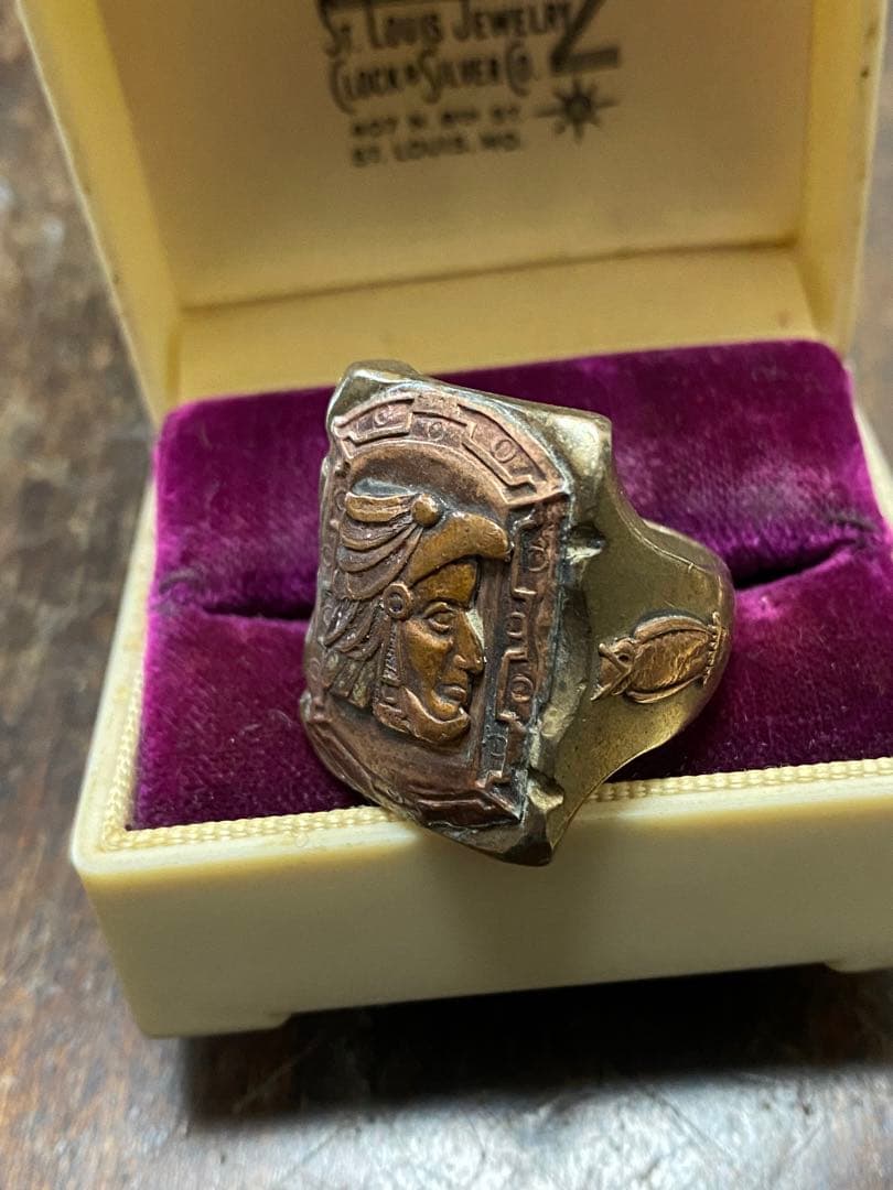 30s'40s' ビンテージメキシカンリング インディアン シルバーリング 古着