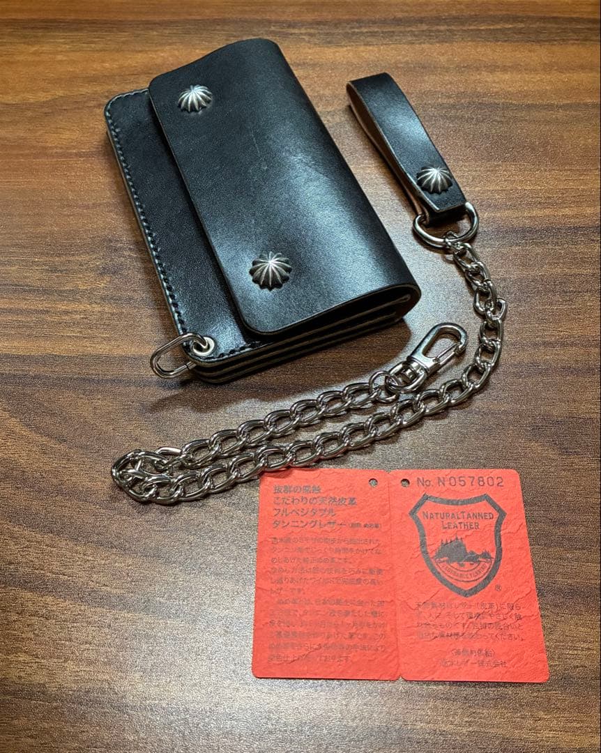 栃木レザーミドルトラッカーウォレット