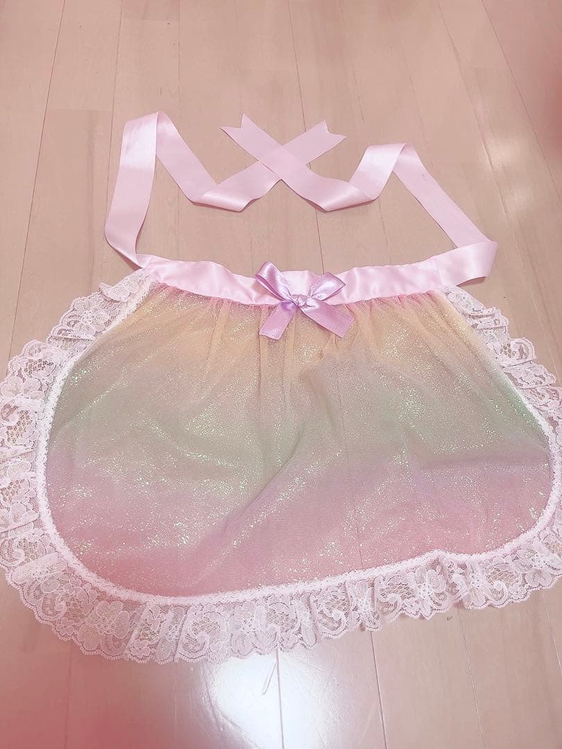 ナイルパーチ nileperch ラメ入りエプロン