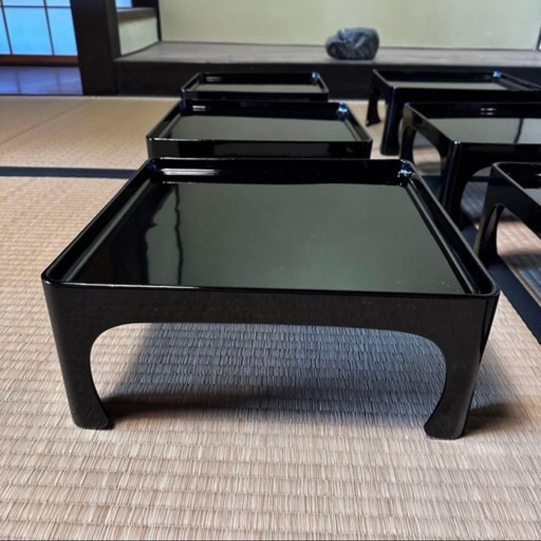 本漆塗り　お膳 5個セット　一人膳