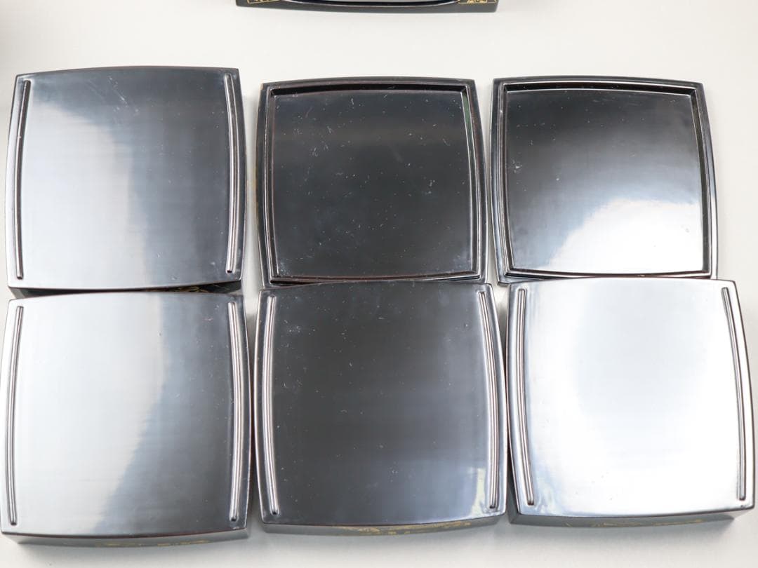 輪島塗 沈金四段重 重台 共箱