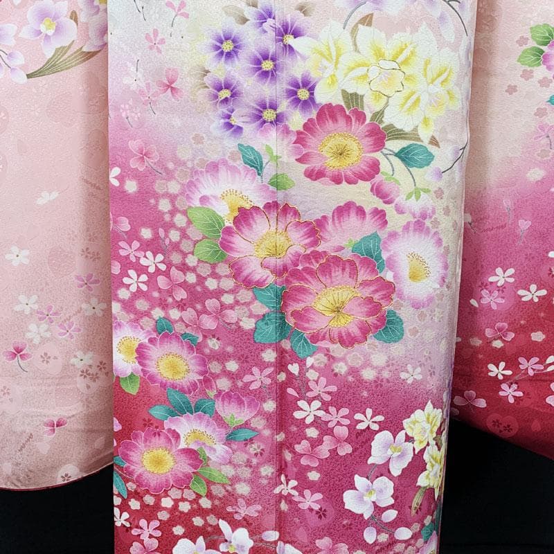 507z12☆かわいい！振袖 anan ハート☆美品 成人式 結婚式 十三参り