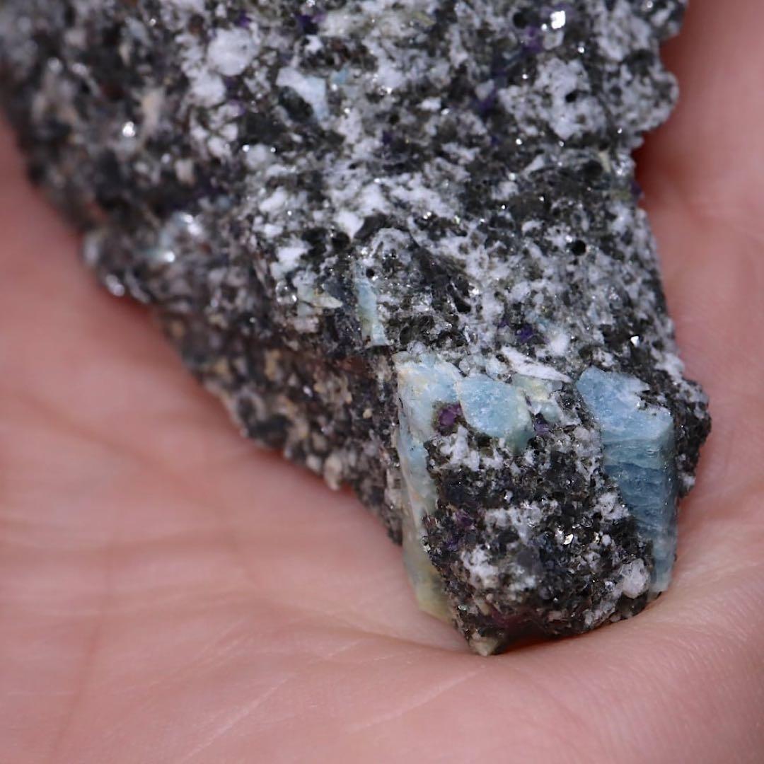 自主採掘！アクアマリン カリフォルニア産224g　AQ206 鉱物　原石　天然石