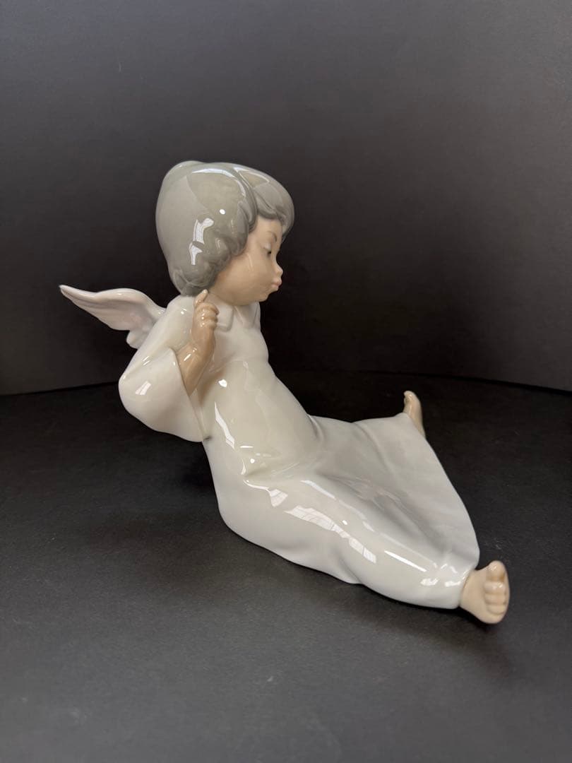 絶盤 !美品!リヤドロ Lladro 天使の考え事【えーと、それは】フィギュリン
