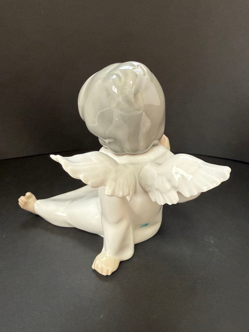 絶盤 !美品!リヤドロ Lladro 天使の考え事【えーと、それは】フィギュリン