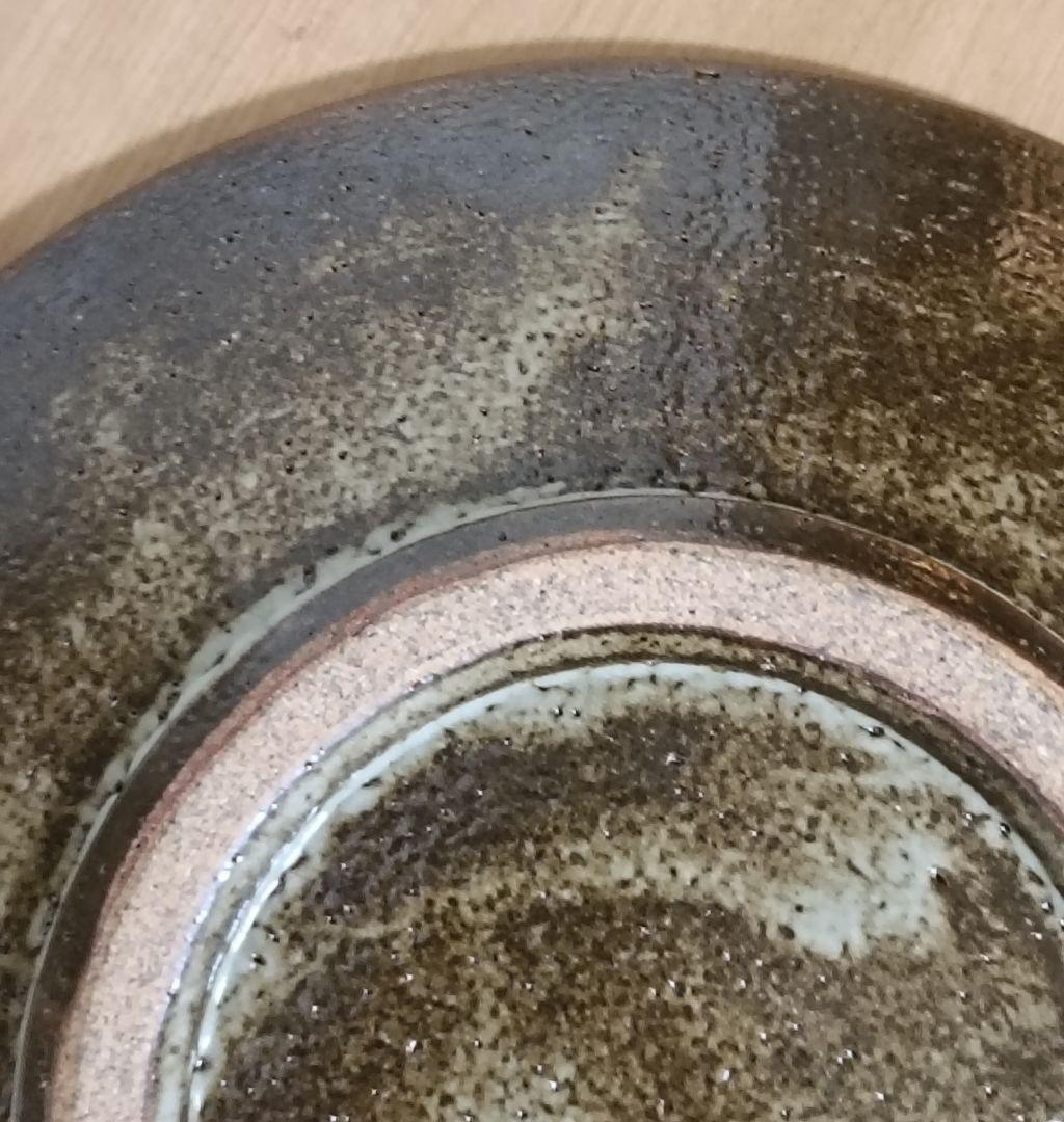 人間国宝　島岡達三作　象嵌皿　共箱付