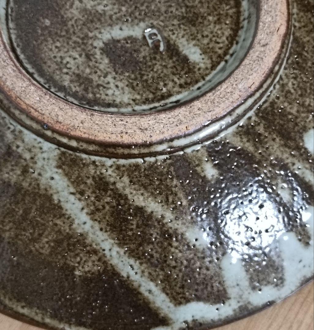 人間国宝　島岡達三作　象嵌皿　共箱付