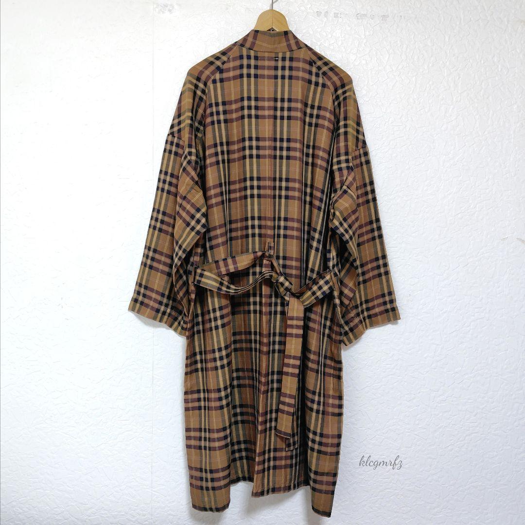 美品 Lui's キュプラ 羽織り シャツ コート ロング ガウン ルイス