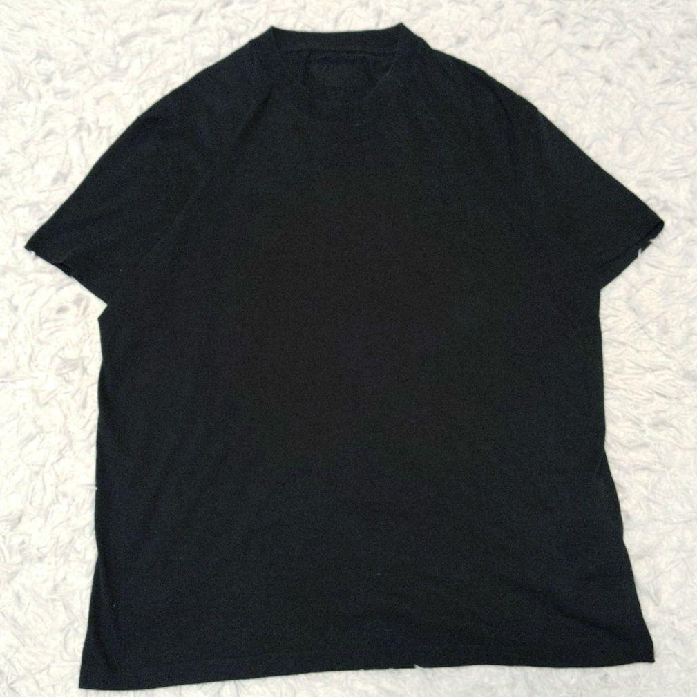 【美品】プラダ☆三角ロゴ　超希少　XXLサイズ　T シャツ　ブラック　メンズ