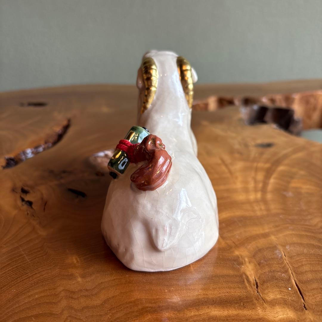 六兵衛窯 干支置物 「寿羔」未年 清水焼 陶芸 たち吉 共箱