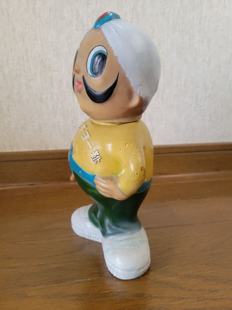 昭和 ソフビ 企業キャラ 運動靴の「セカイチョー」マスコット人形 (最終値)