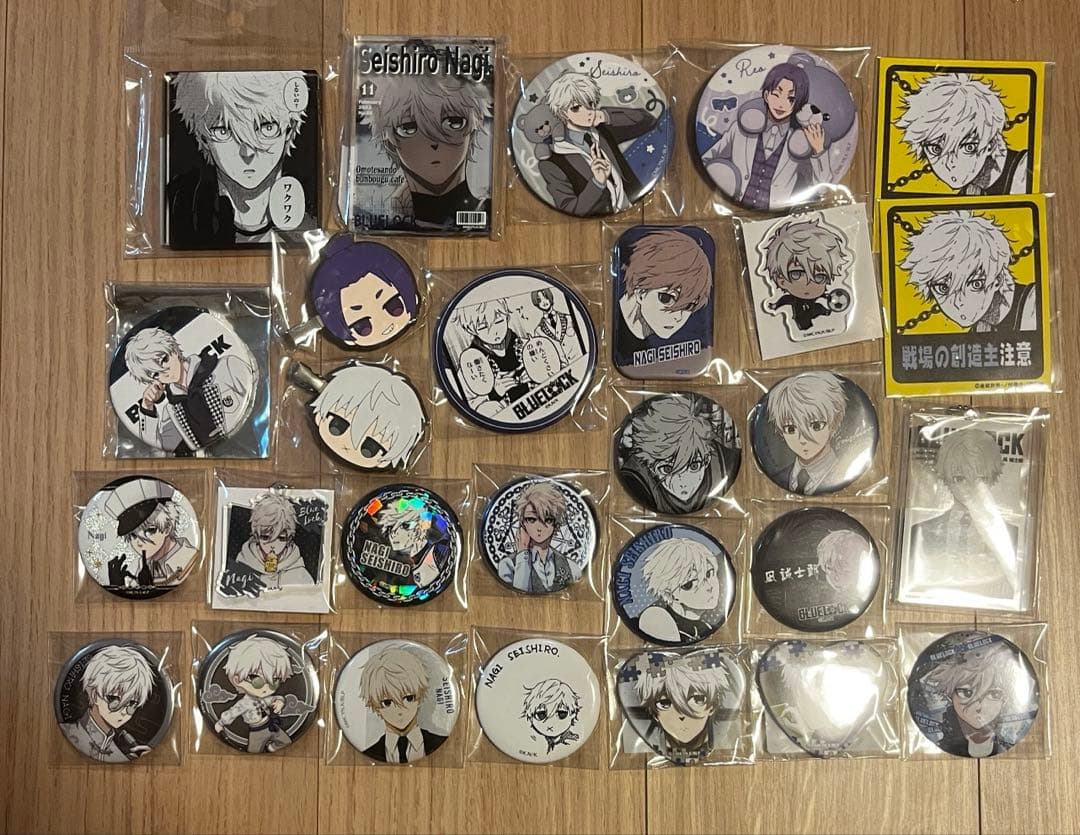ブルーロック 凪誠士郎 まとめ 缶バッジ アクリルキーホルダー アクリルブロック