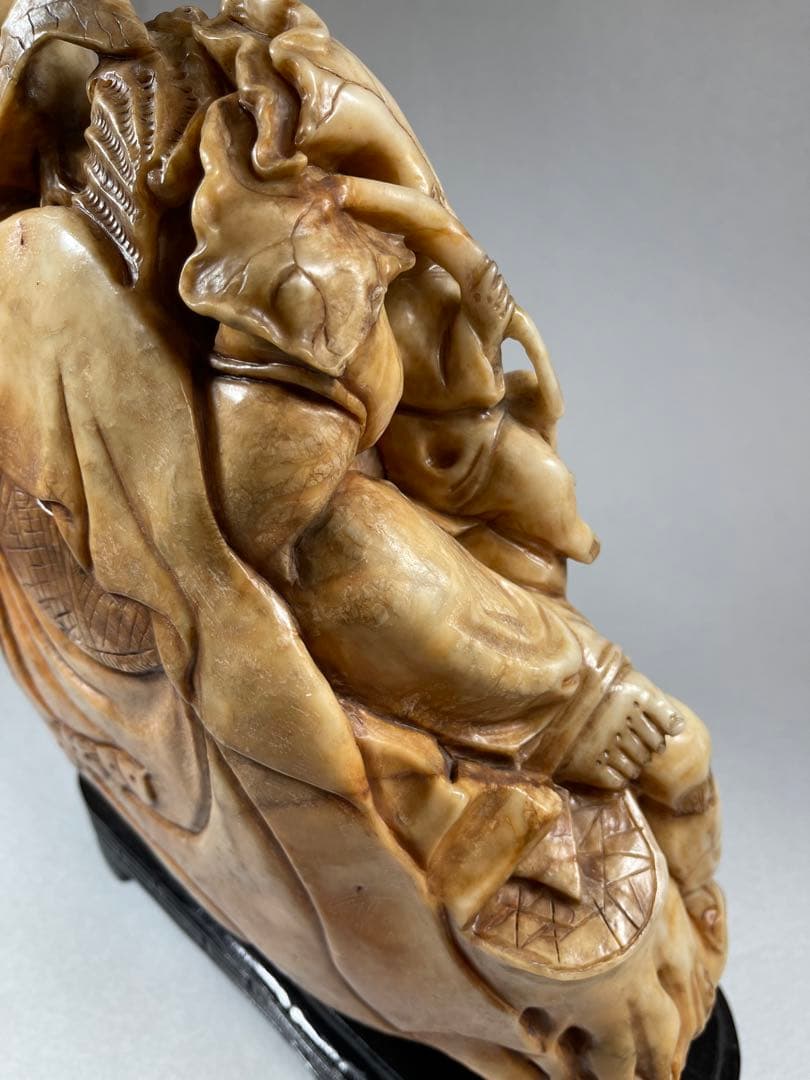 超大寿山石彫 仏教七福神13:6kg 極細工 細密彫刻骨董品天然古玩 仏教美術品