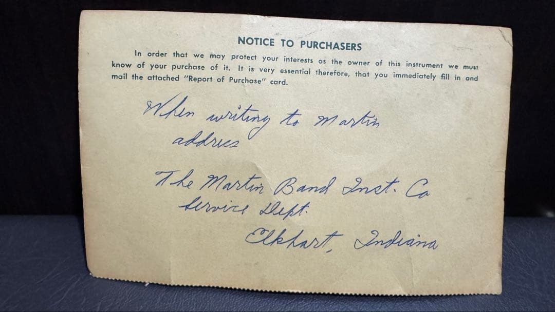 Martin committee Trumpet 1957年彫刻 マーチンMボア