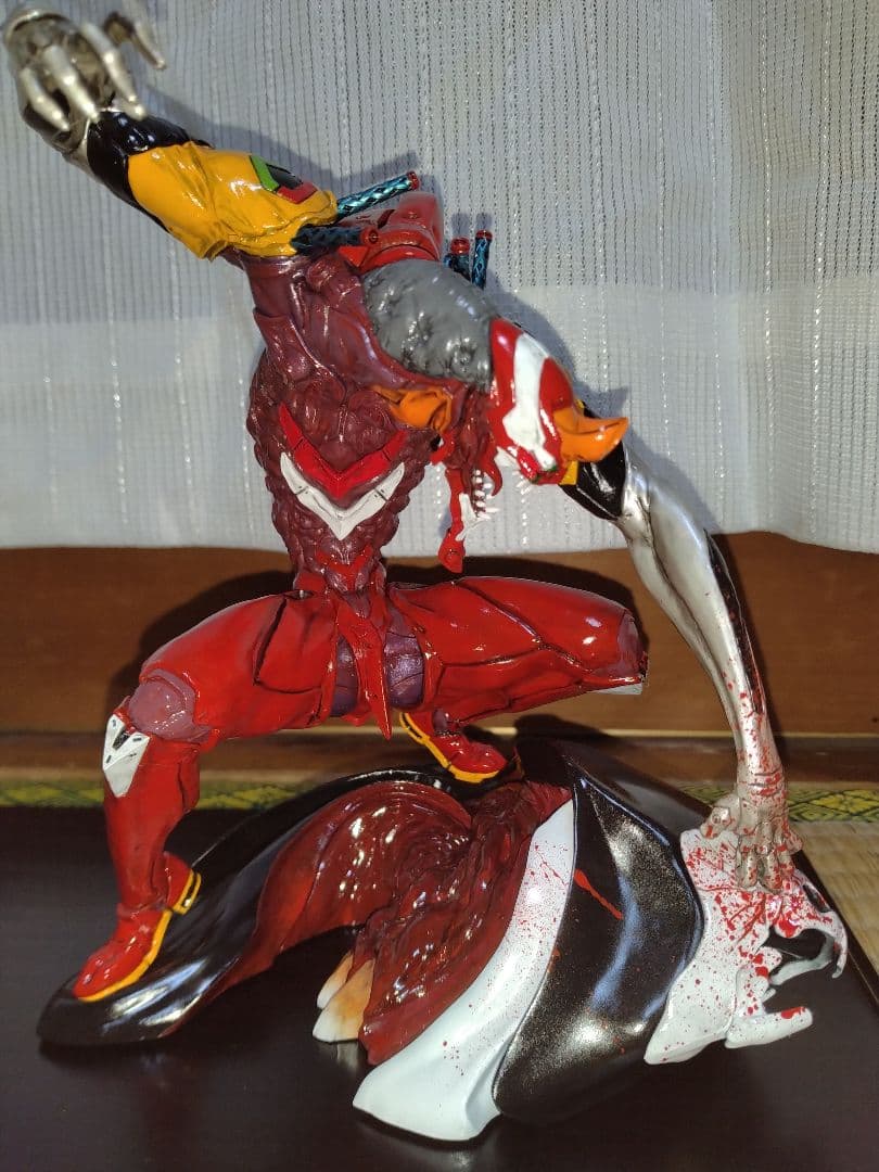 海洋堂 アートプラ エヴァンゲリオン2号機 獣化第2形態 血戦 組み立て塗装済み