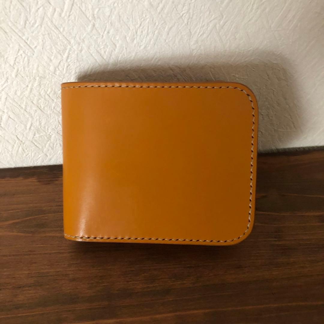 フリッカー 1ブライドルレザー ダブルバット コンパクト 財布 ナチュラル