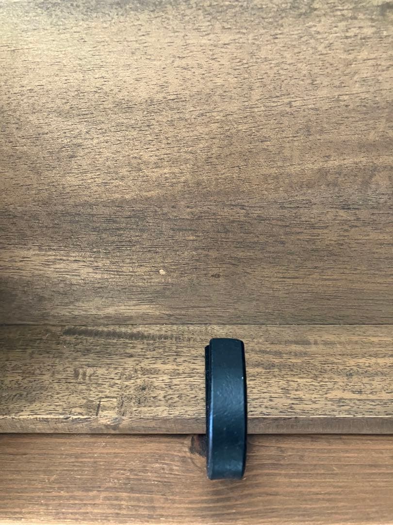 木製壁掛け棚 ガラス扉付き