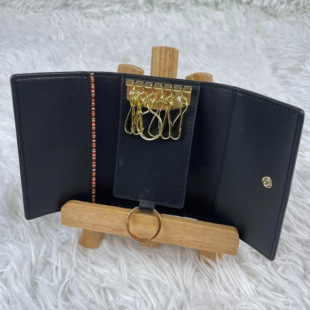 新品未使用✨Paul Smithポールスミス✨うさぎキーケース✨マーケトリー✨黒