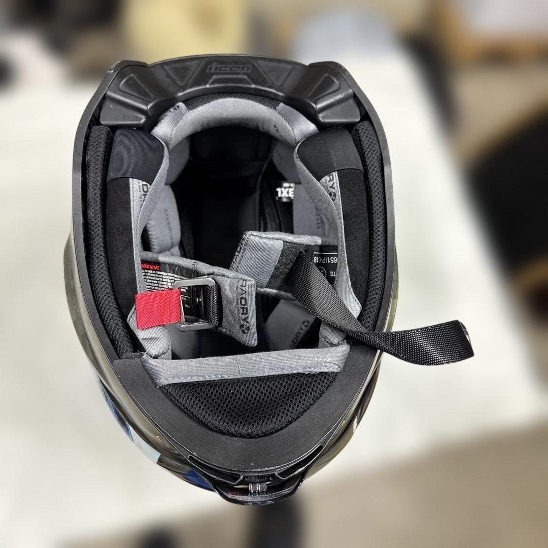 アイコン　エアーフライト バトルスカー2 XL 取説とクリアシールドと袋付き