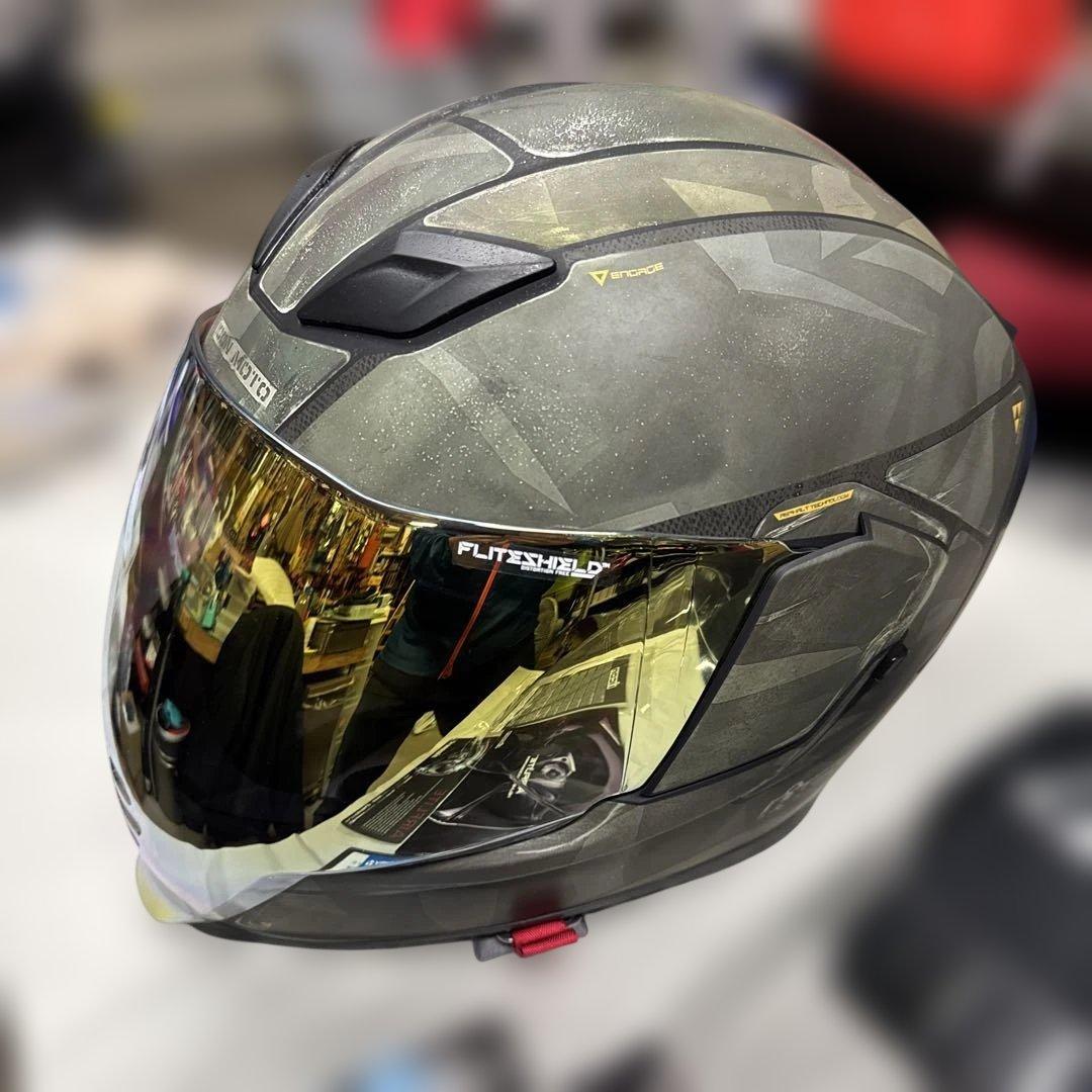 アイコン　エアーフライト バトルスカー2 XL 取説とクリアシールドと袋付き