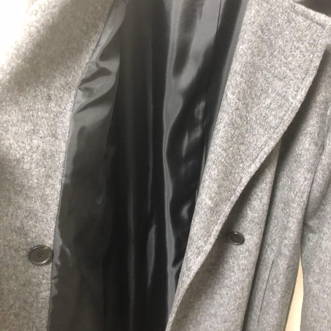 新品未使用、超美品！ALPHA CUBIC グレー ロングコート サイズ9