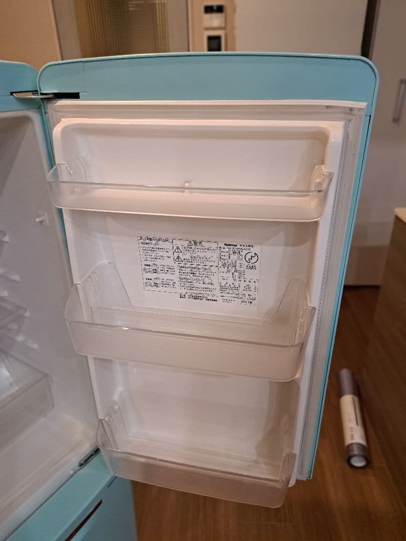 National NR-B16RA 冷蔵庫 水色 2ドア　レトロ