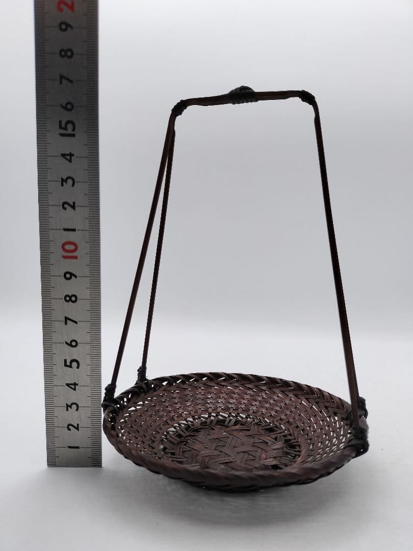 c793 煎茶　廻し篭セット 赤絵 後手急須 晃雲作 廻し籠　茶道具 古物