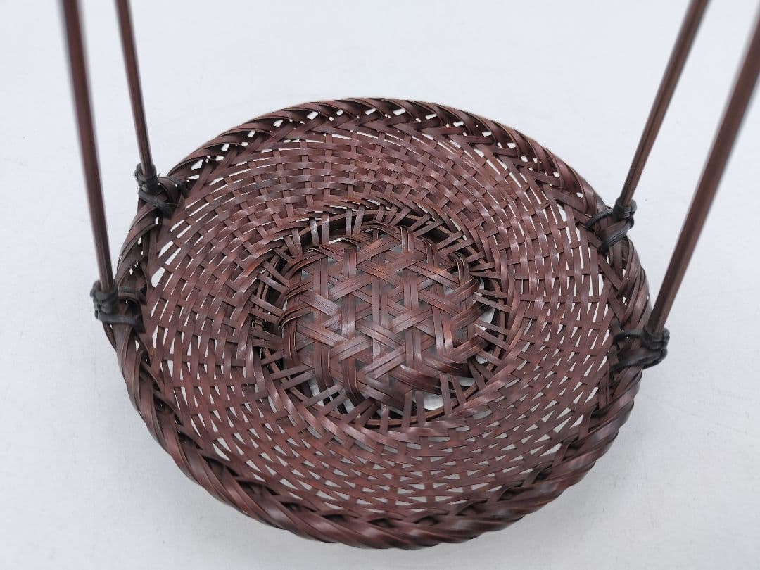 c793 煎茶　廻し篭セット 赤絵 後手急須 晃雲作 廻し籠　茶道具 古物