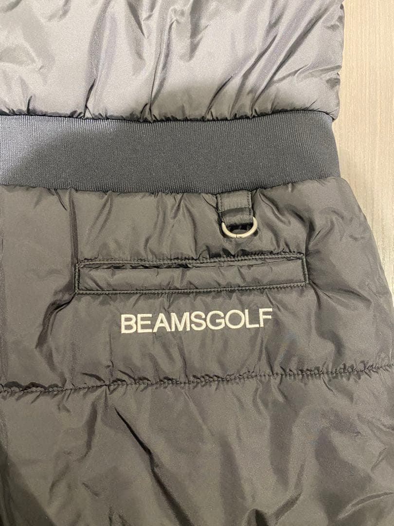 【新品未使用】BEAMS GOLF ダウン　ワンピース　中綿　 黒/ベージュ　S