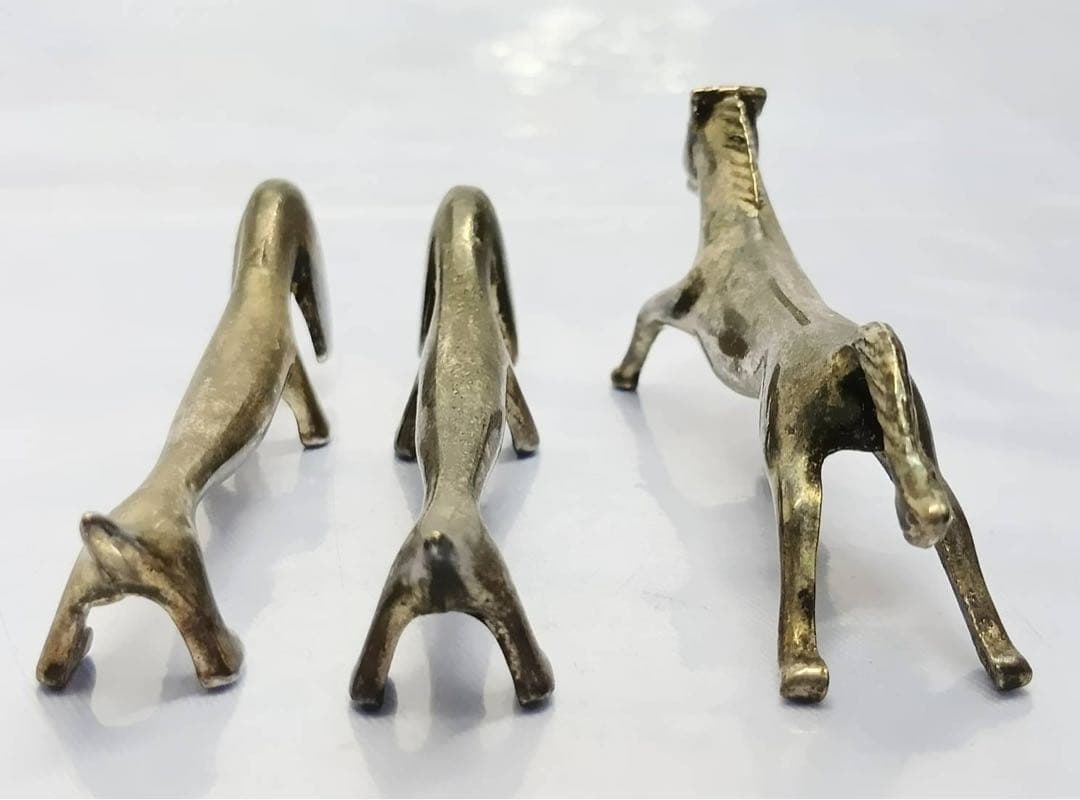 箸置き 馬 犬 ダックスフンド ヴィンテージ 3点 インテリア 置物