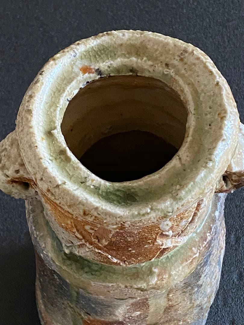 信楽焼　花瓶　花器　花入　井村侊生　　#3404