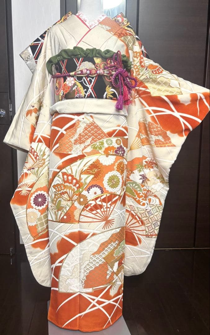 上質　セミアンティーク　振袖フルセット　成人式