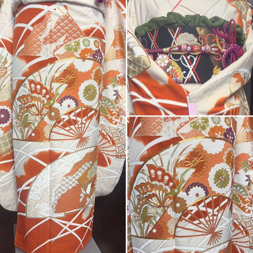 上質　セミアンティーク　振袖フルセット　成人式