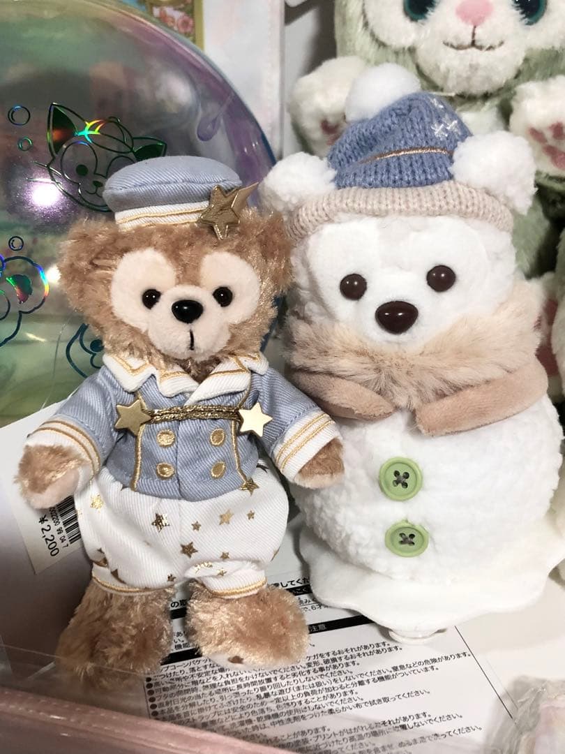 新品　ディズニー　ダッフィー　ジェラトーニ　ぬいぐるみ　FS バッグ　ぬいば