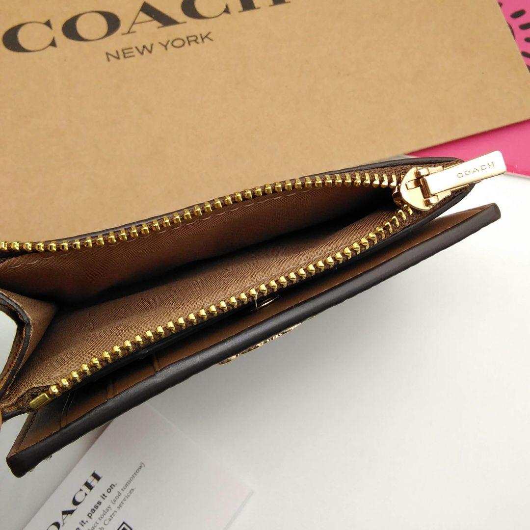 新作　新品　COACH　折り財布　ミニ財布　レディース