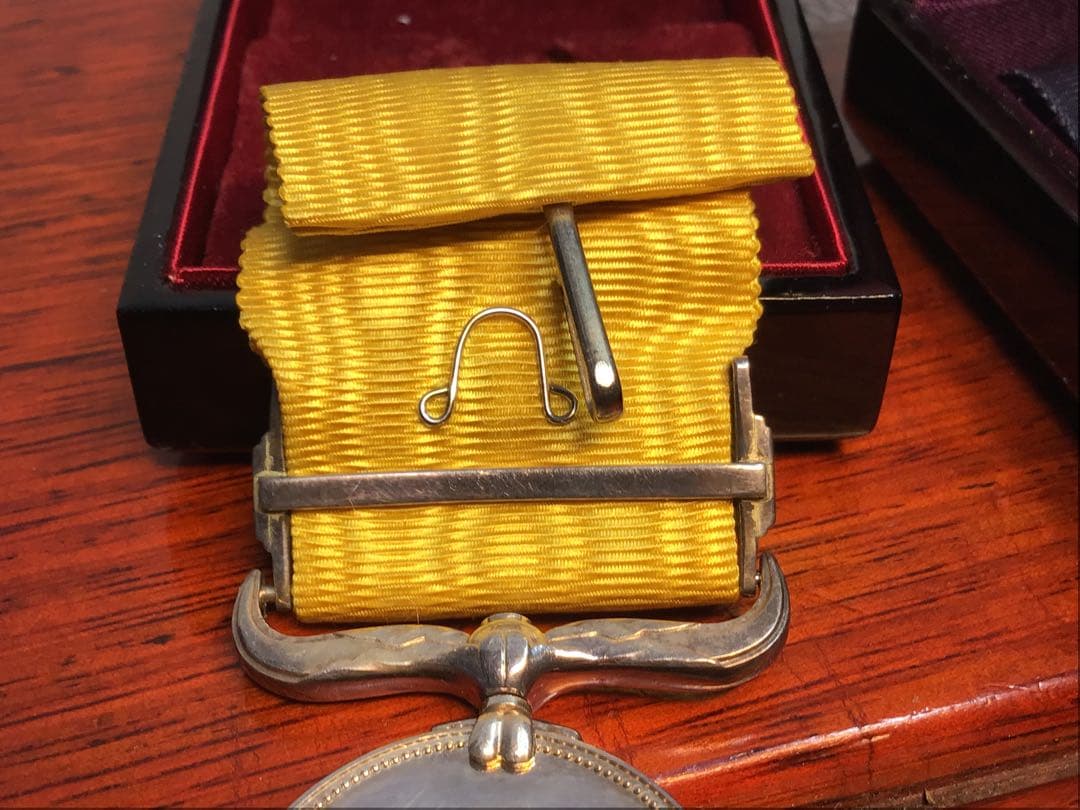 黄綬褒章 紺綬褒章 昭和53年 2点まとめ 勲章 記章 褒章 略綬 共箱 当時物