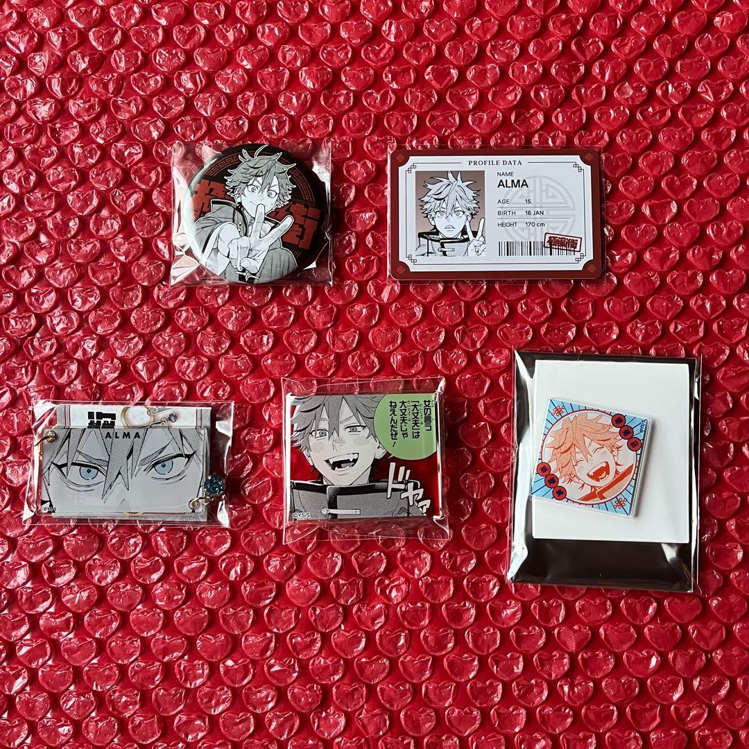 【コメント必須】極楽街 アルマ 缶バッジ マグネット プロフィールカード