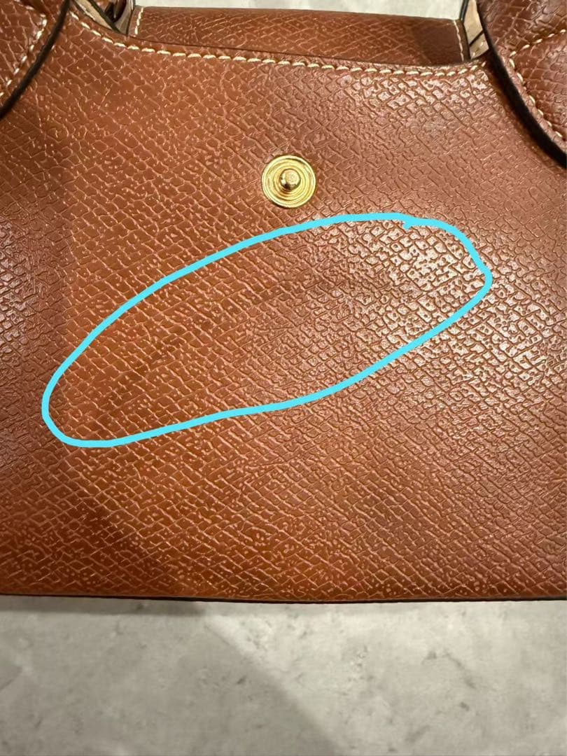 ロンシャン LONGCHAMP PURE XS トートバッグブラウン - レザー