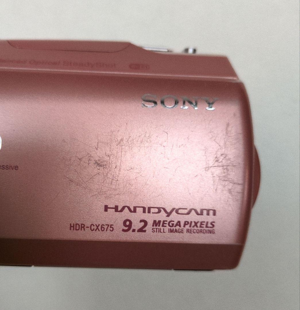 ビデオカメラ　Sony HDR-CX675 ピンク ハンディカム