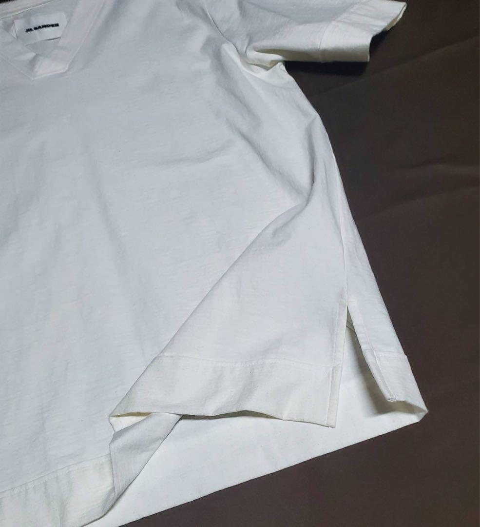 新品未使用 JIL SANDER VネックTシャツ ホワイト L ジルサンダー