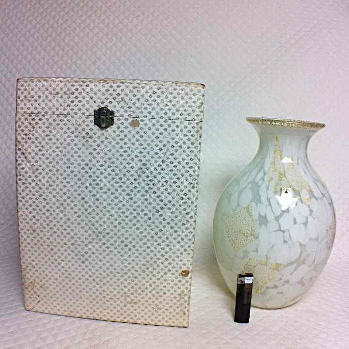 イワタガラス 金彩花瓶