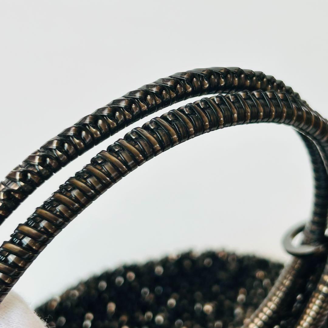 【正規品♡極美品】アンテプリマ ワイヤーバッグ ラウンド ブラック 大容量 袋付