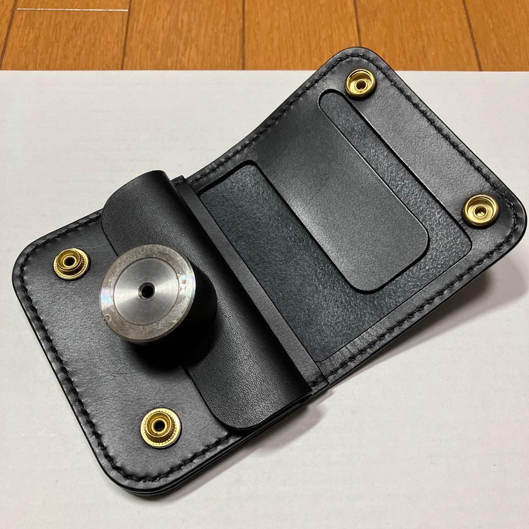 [ハンドメイド]ミニトラッカーウォレット 北米産ステアハイド