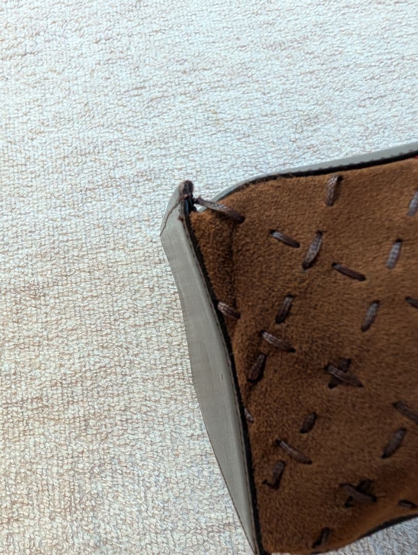 バーバリー　ハンドバッグ　スクエア　ノバチェック刺繍　レア　ブラウン　ミニ