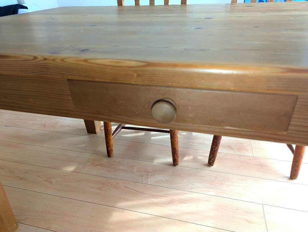 ♪大幅値下げ中♪【karf 北欧ヴィンテージ調】ダイニングテーブル