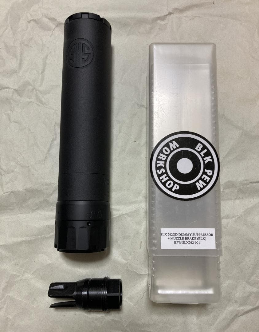 BPW SLX 762 QD ダミーサプレッサー&マズルブレーキ bk