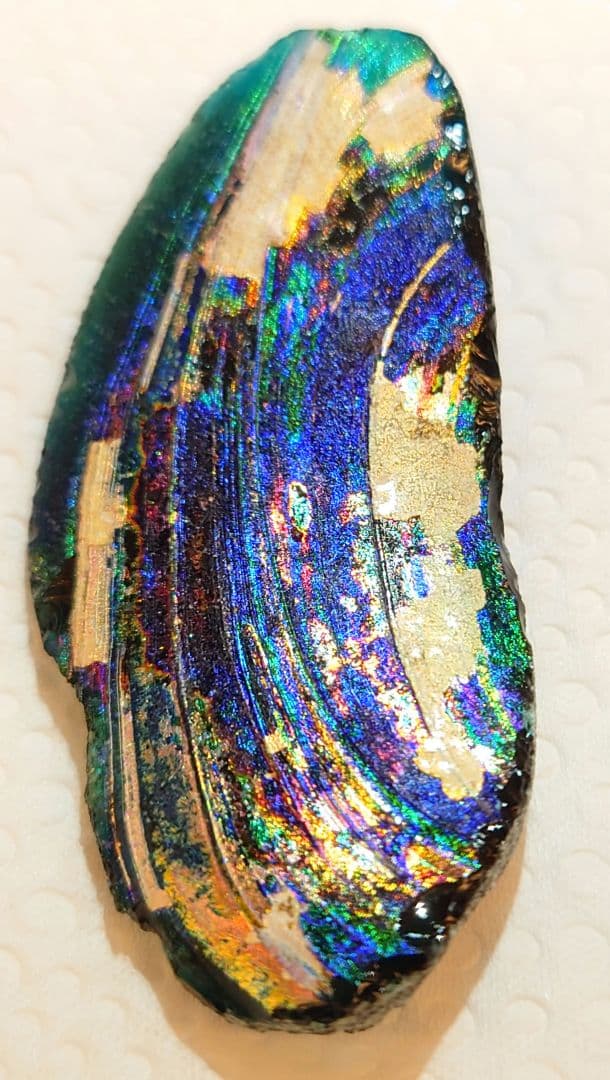 アフガニスタン産　ローマングラス　銀化ガラス　穴無し