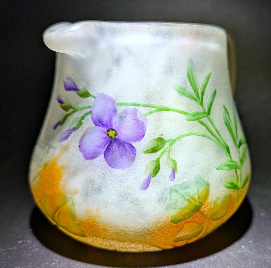 マッチー　ドーム・ナンシー 夜明けの菫の情景 ミニチュア水差 超絶技巧 ジ