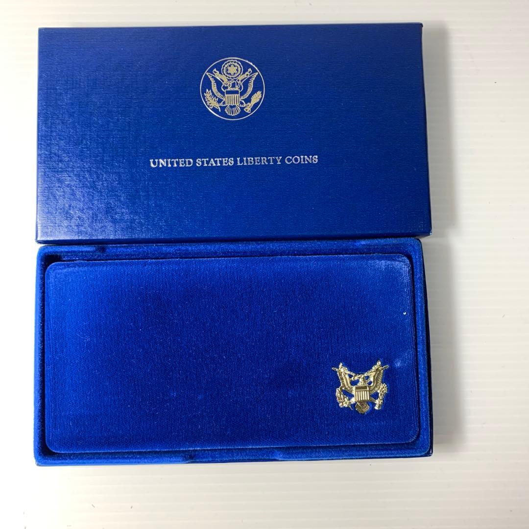 1986年アメリカ自由の女神記念リバディ1ドル銀貨&50セントニッケル貨