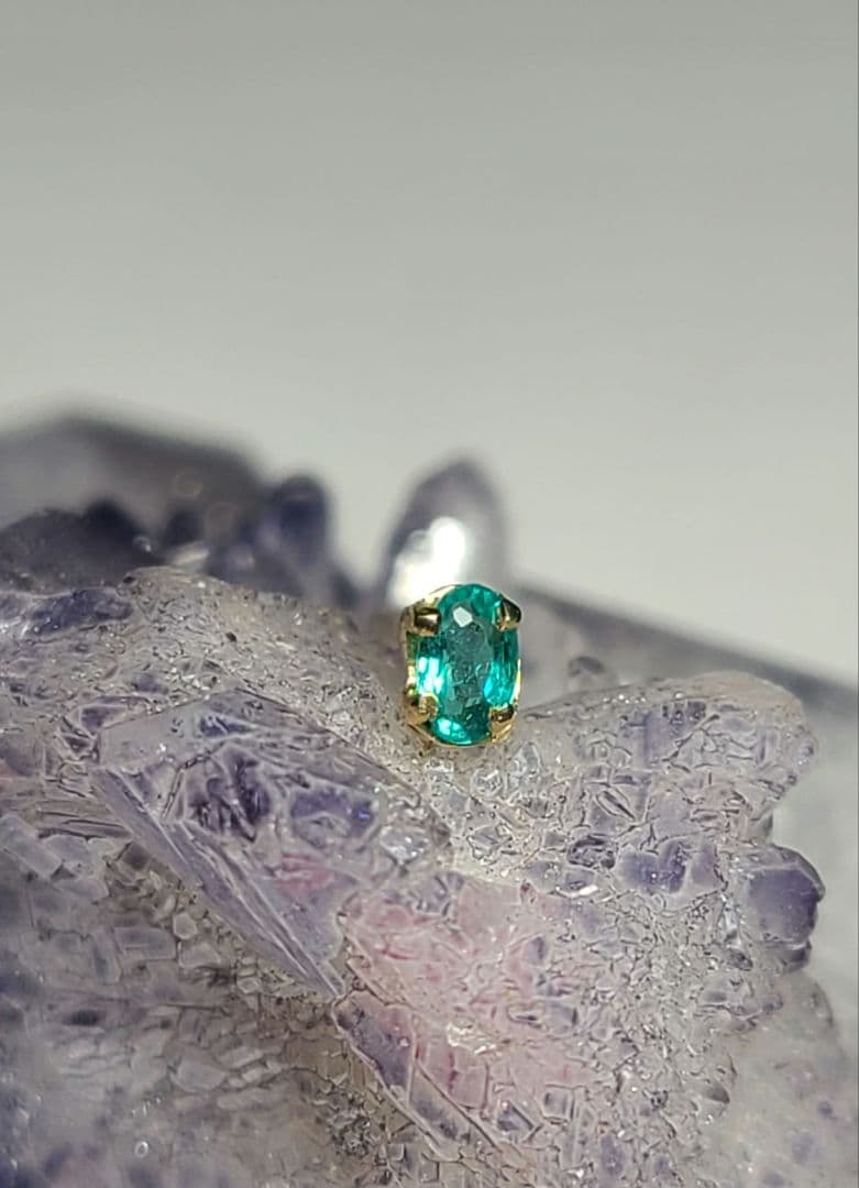 サナ★ブラジルバターリャパライバトルマリン★ピアスオーダー